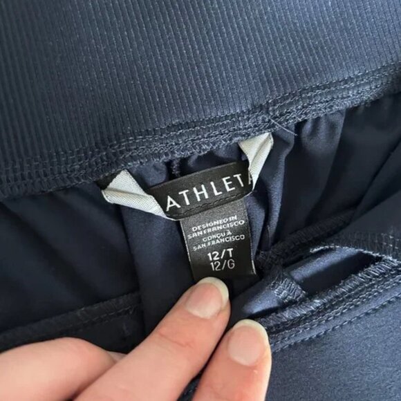 Athleta Brooklyn Mid Rise Ankle Pant Navy Blue 12 Tall - Picture 4 of 4